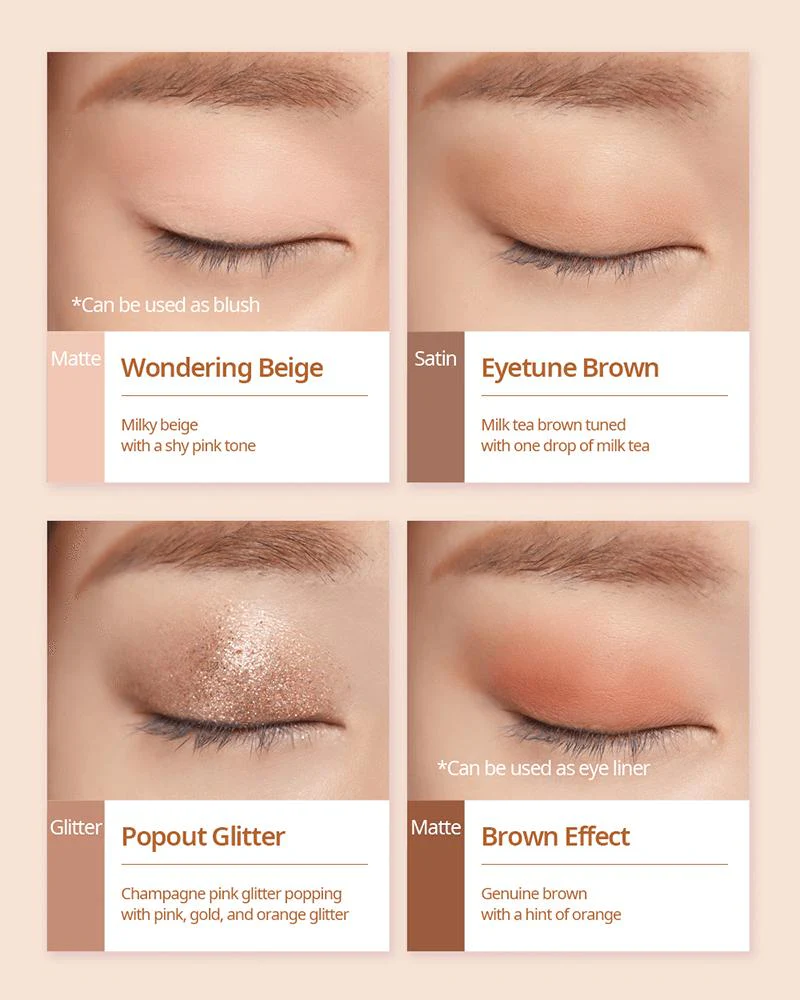 Peripera Ink Pocket Shadow Palette #Brown Filter 360 - Image 3