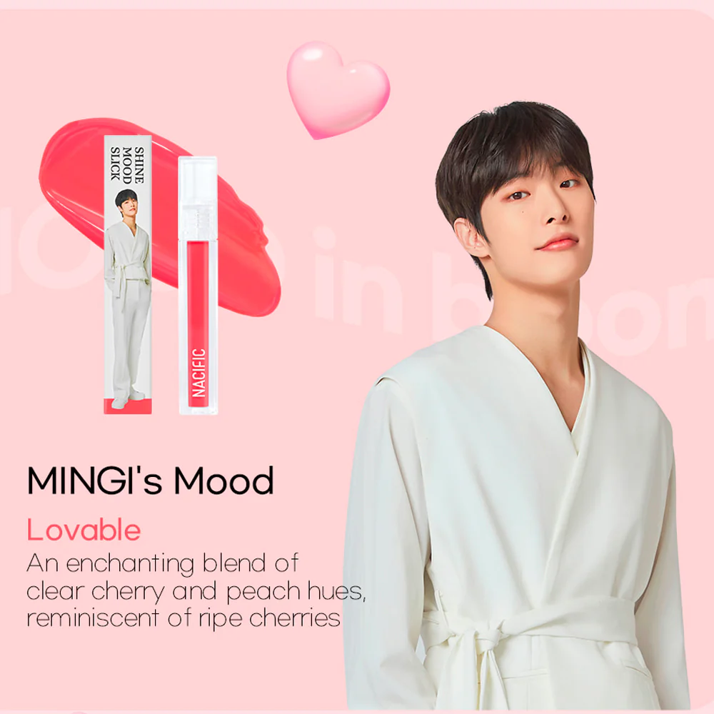 Nacific x ATEEZ Special Collaboration Mood In Bloom Shine Mood Slick Lip Tint - Image 3