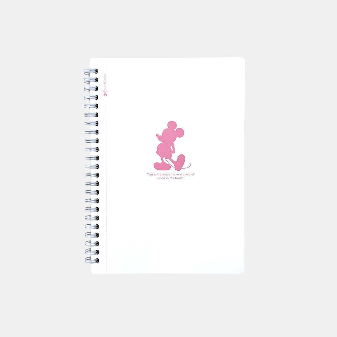 Disney Mickey Mouse Spiral Notebook Classic Character Silhouette Design - Image 4