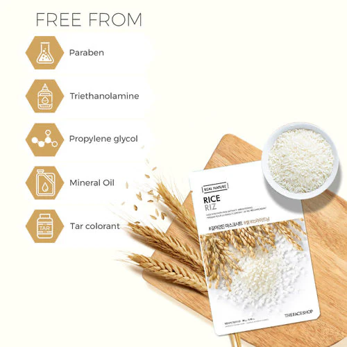 THE FACE SHOP Real Nature Rice Face Mask - Image 4