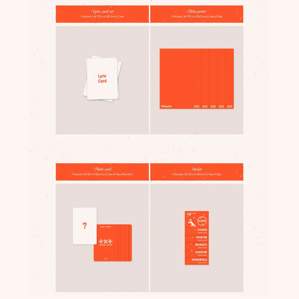 TXT 6TH MINI ALBUM [minisode 3: TOMORROW] LIGHT Ver. [Random] - Image 4